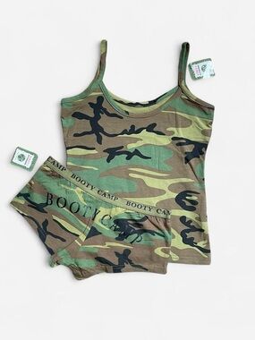 Y2K Camo Tank & Mini Shorts Set